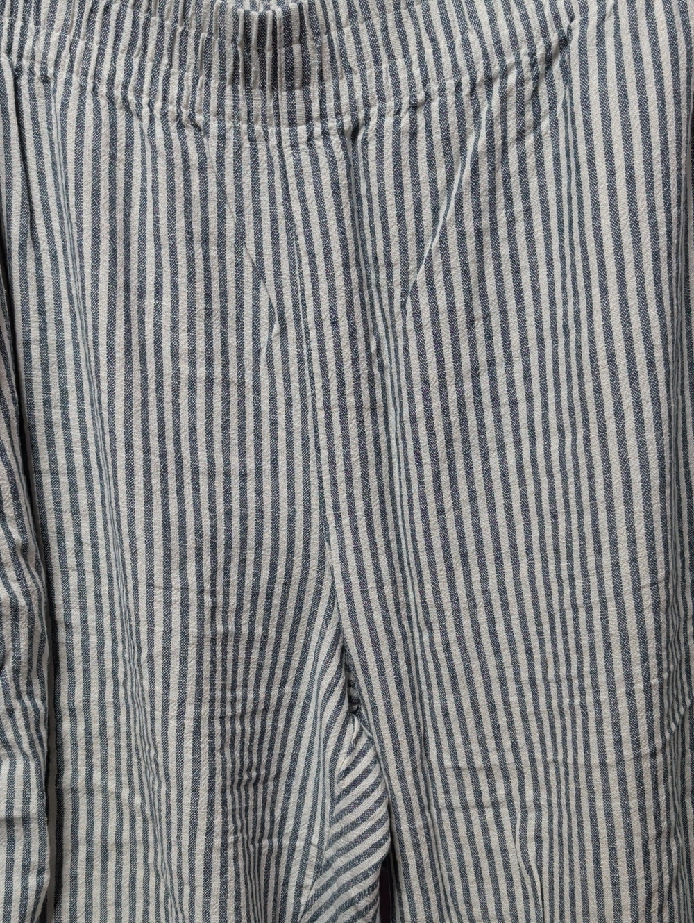 Old Navy Blue and White Vertical Stripe Chino Pants